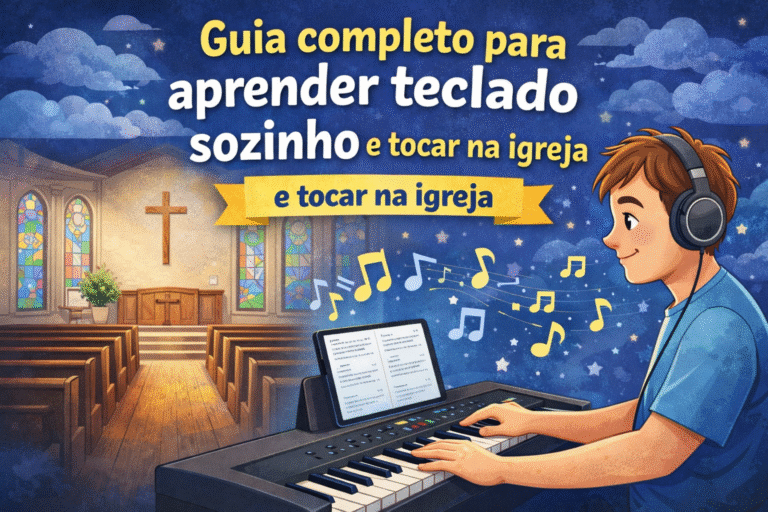 Como aprender teclado gospel sozinho em casa do zero