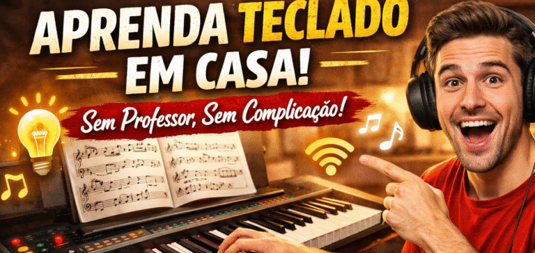 omo aprender teclado sozinho em casa