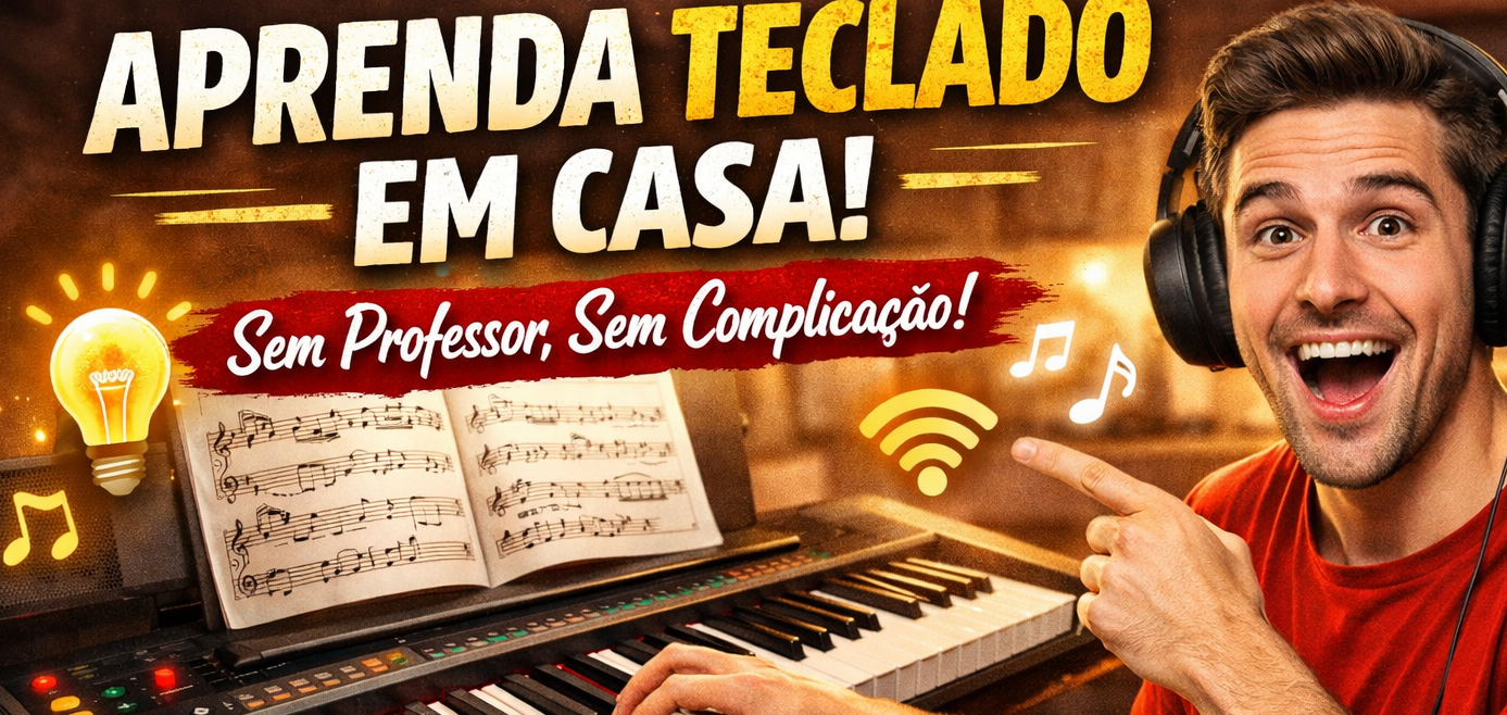 omo aprender teclado sozinho em casa